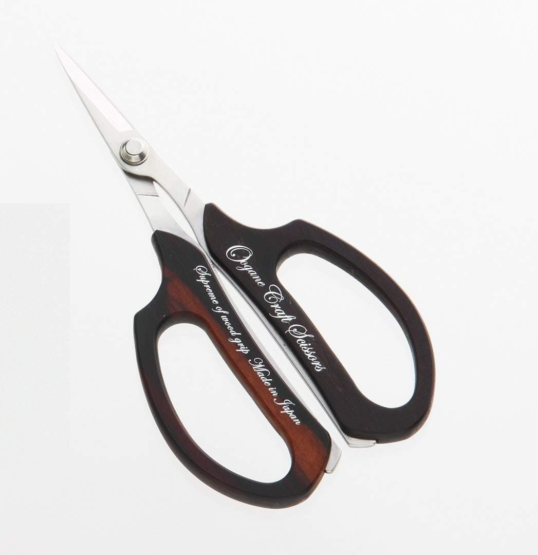 Ebony precious wood Grip Craft Scissors Patchwork Quilt made in japan