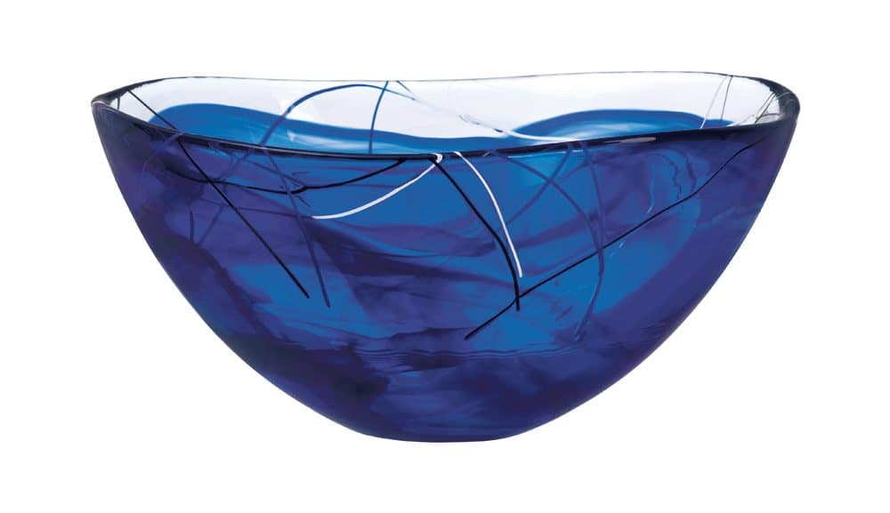 Contrast Large Blue Bowl