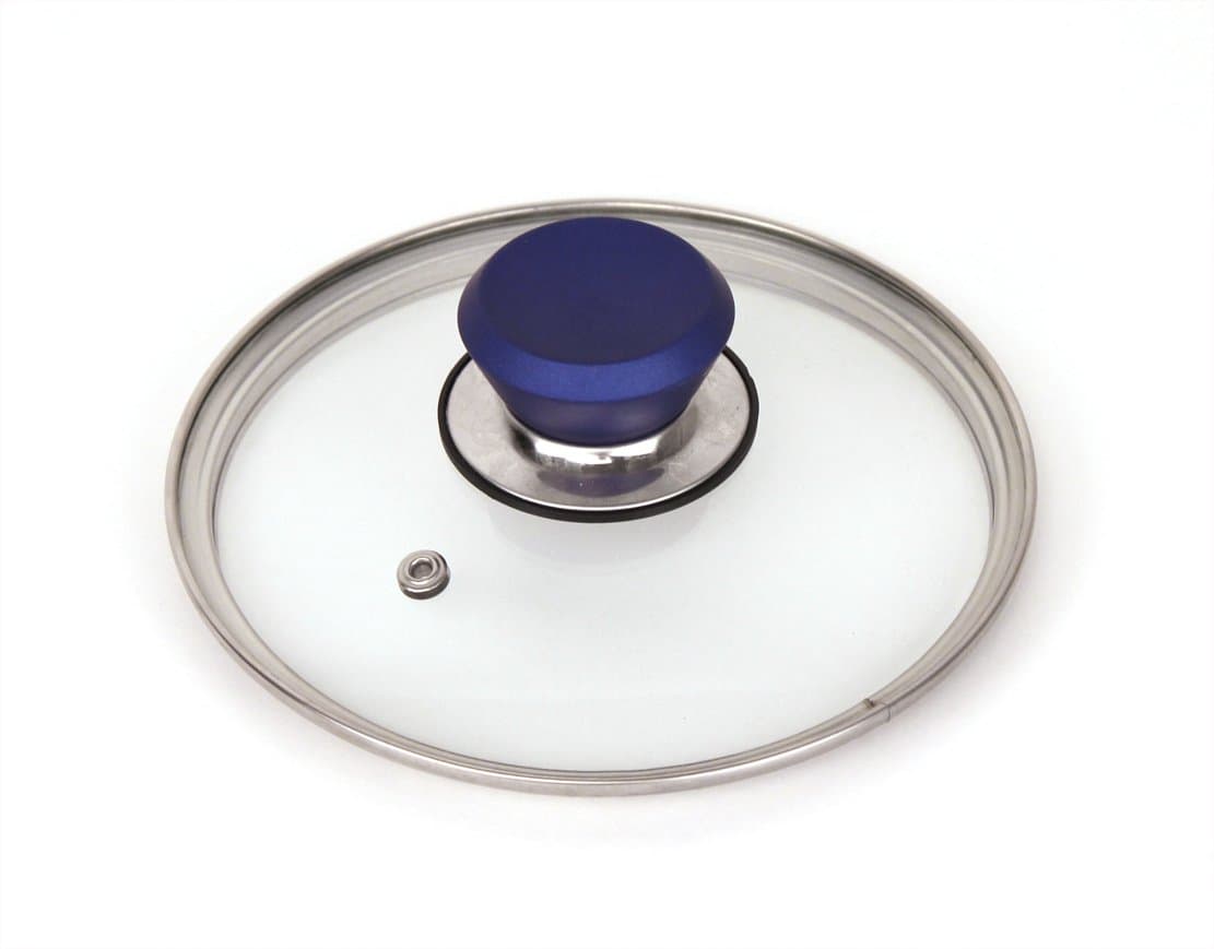 6.3" Sauce Pan Lid, Clear/Blue