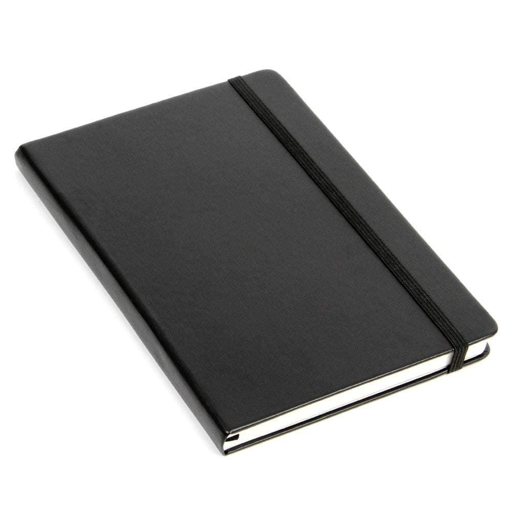 Paperchase Agenzio Medium Black Grid Notebook
