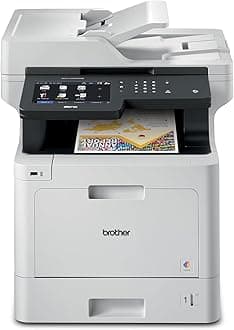 Brother Color Laser All-in-One Printer with Advanced Security, High-Speed 33ppm Printing, Wireless Network, 7 in Touchscreen, Duplex Print and Scan for Business (MFC-L8905CDW)