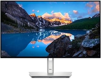 Dell U2424H UltraSharp 24" Full HD (1920x1080) Monitor, 120Hz, IPS, 5ms, 100% sRGB, 2x USB-C, 2x DisplayPort, HDMI, 3x USB, 3 Anni di Garanzia, Argento