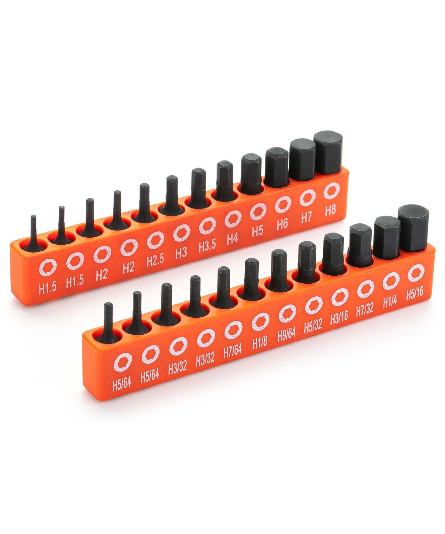 Bates Hex Head Allen Wrench Drill Bit Set, 25 Pcs, S2 Steel, Magnetic, 1/4 Hex Shank, Key Set