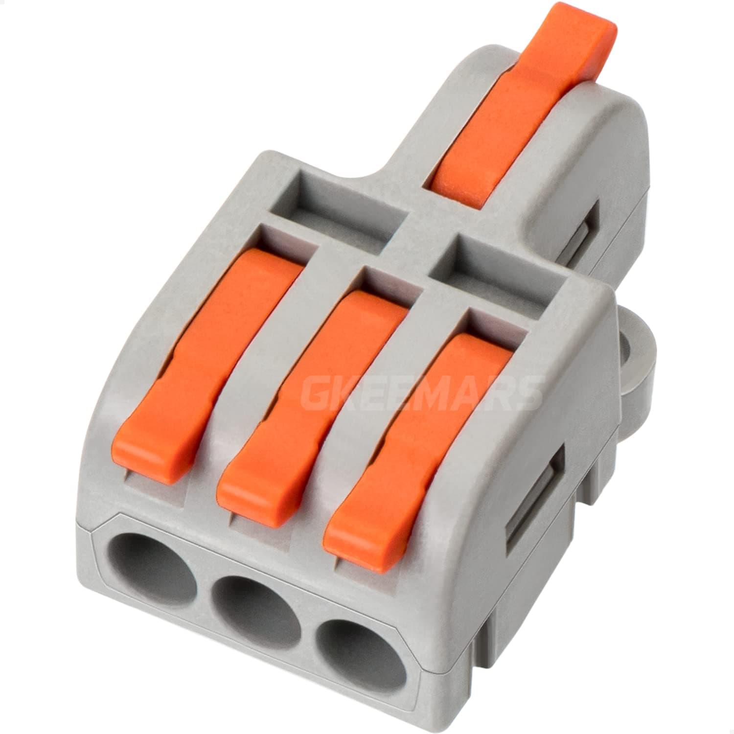 GKEEMARS 10Pcs Mini Electrical Wire Connectors, DIY Splicing into 4/6/8/9/10 Way Butt Terminal Block Connectors (1 in 3 Out, Nylon)