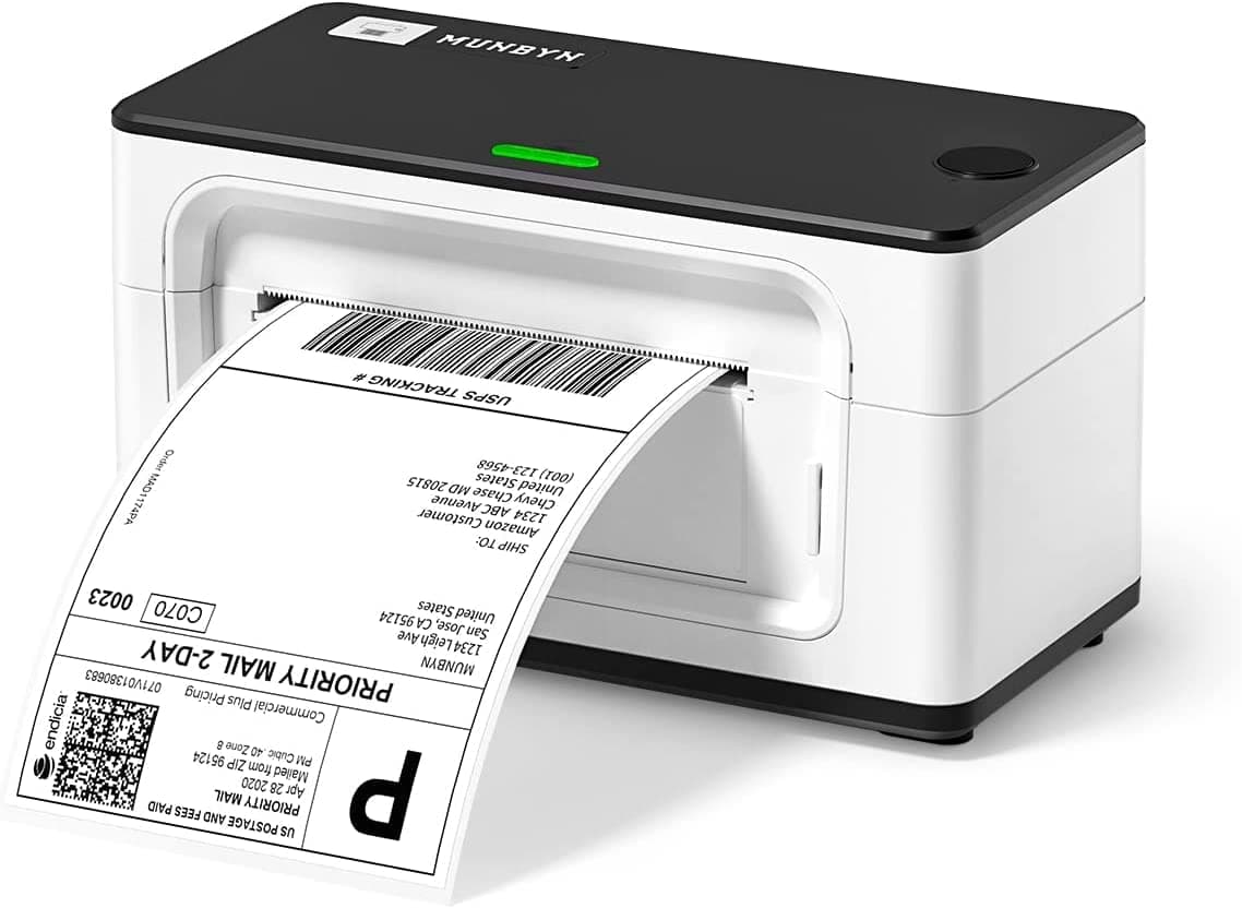 Shipping Label Printer RealWriter 941, 4x6 Thermal Label Printer for Shipment of Packages, Home Shipping Small Business, Compatible with macOS, Windows (USB/USB+Bluetooth)