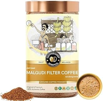 Coffeecurry Malgudi Filter Coffee (50 Gram) – Traditional South Indian Taste | Authentic Flavor | Rich & Smooth | Freshly Roasted Arabica Ground Coffee Powder | Relive Malgudi Days