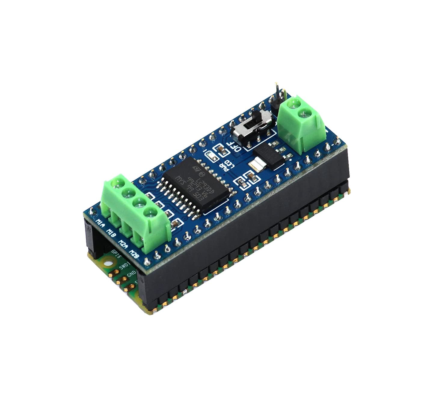 Raspberry Pi Pico Board with Pico Motor Driver HAT Connects 2 DC and 1 Stepper Motor DC Motor Control Module for Raspberry Pi Pico, Raspberry Pi Pico Kit