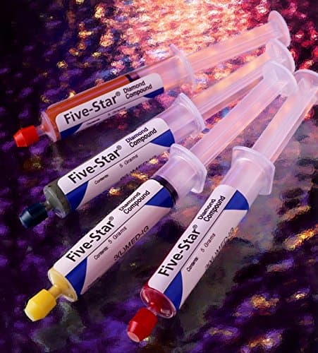 0.10 micron Gray Engis Five-Star Premium Diamond Compound, Oil and Water Soluble, Strong Diamond Concentration, 18 Gram Syringe