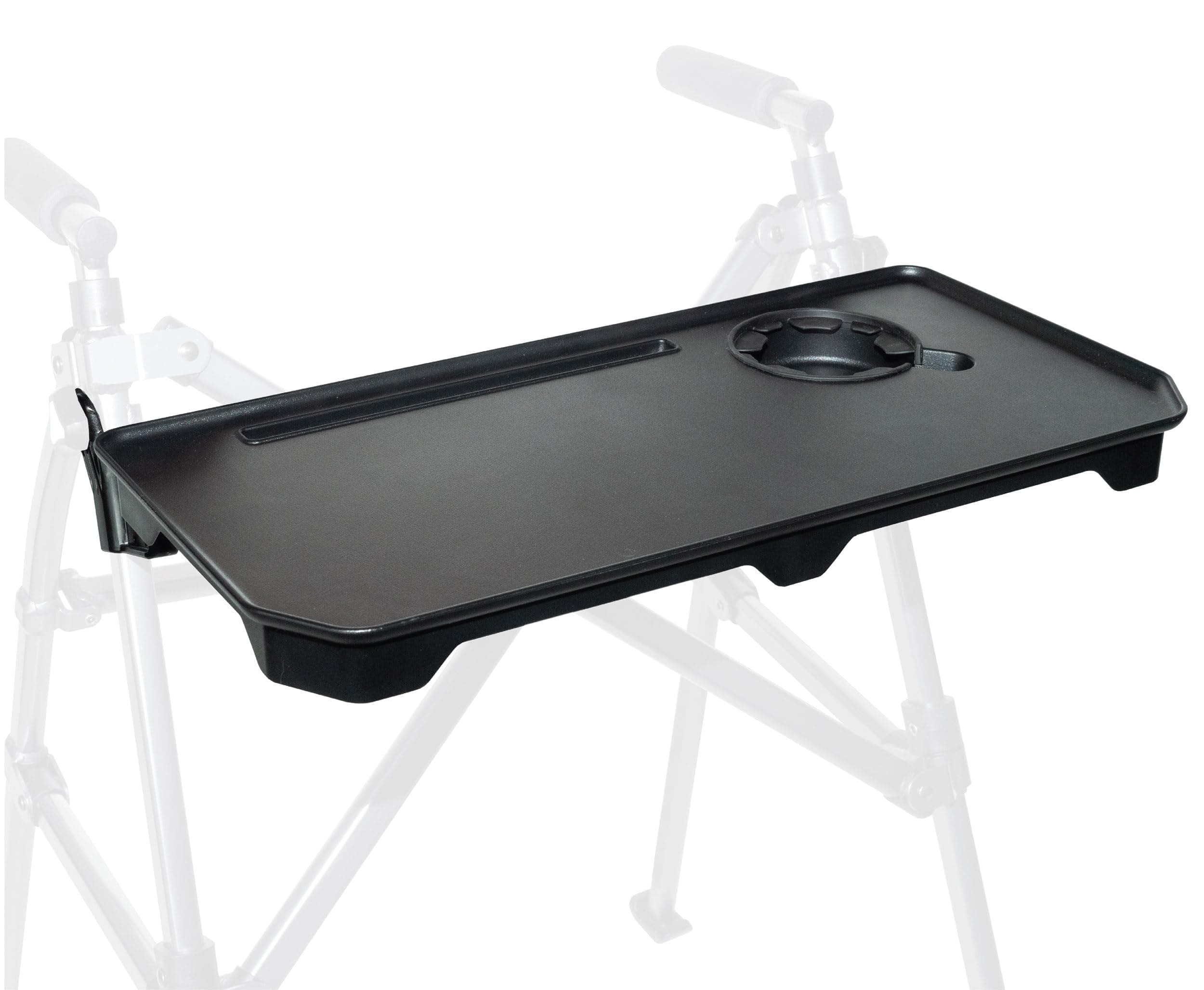 Stander Walker Tray Table, Mobility Walker Tray Accessory for Walkers and Rollators with Cup Holder, Tool-Free Assembly, Multipurpose Tray for Eating, Crafts, Laptop