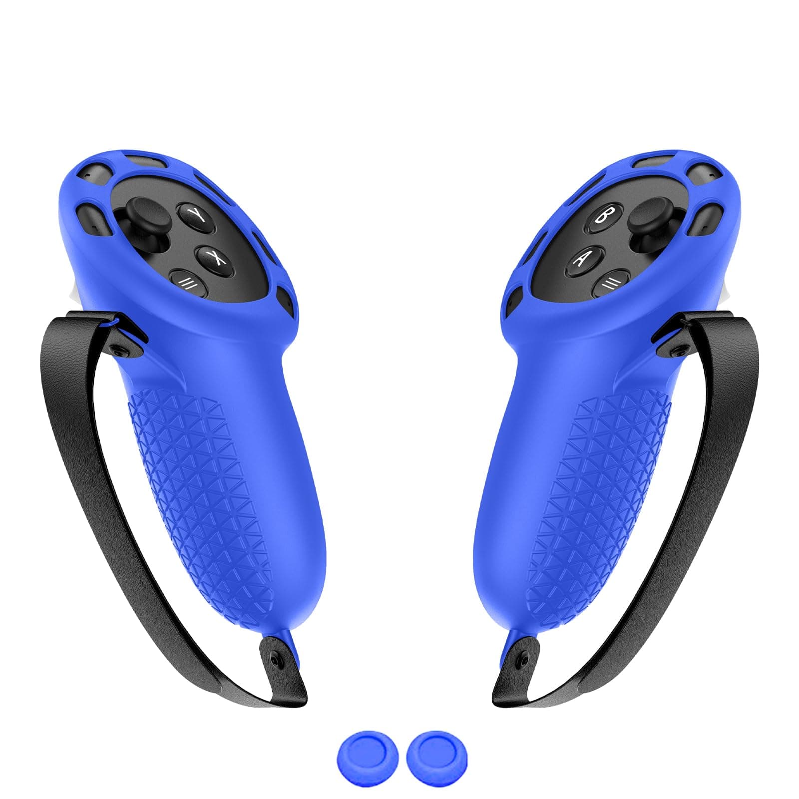 Controller Grips Cover Compatible with Meta/Oculus Quest 3 Accessories (Blue)