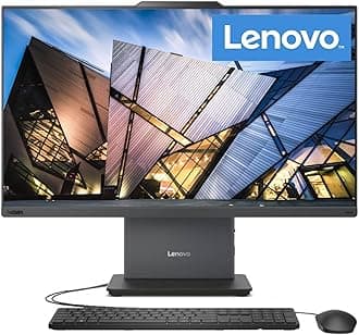 Lenovo ThinkCentre AIO 24" FHD IPS All-in-One Computer, 13th Gen Intel Processor up to 4.4 GHz, 64GB DDR5 RAM, 2TB PCIe SSD, Wi-Fi 6, USB-C, HDMI in&Out, KB&Mouse, Windows 11 Pro