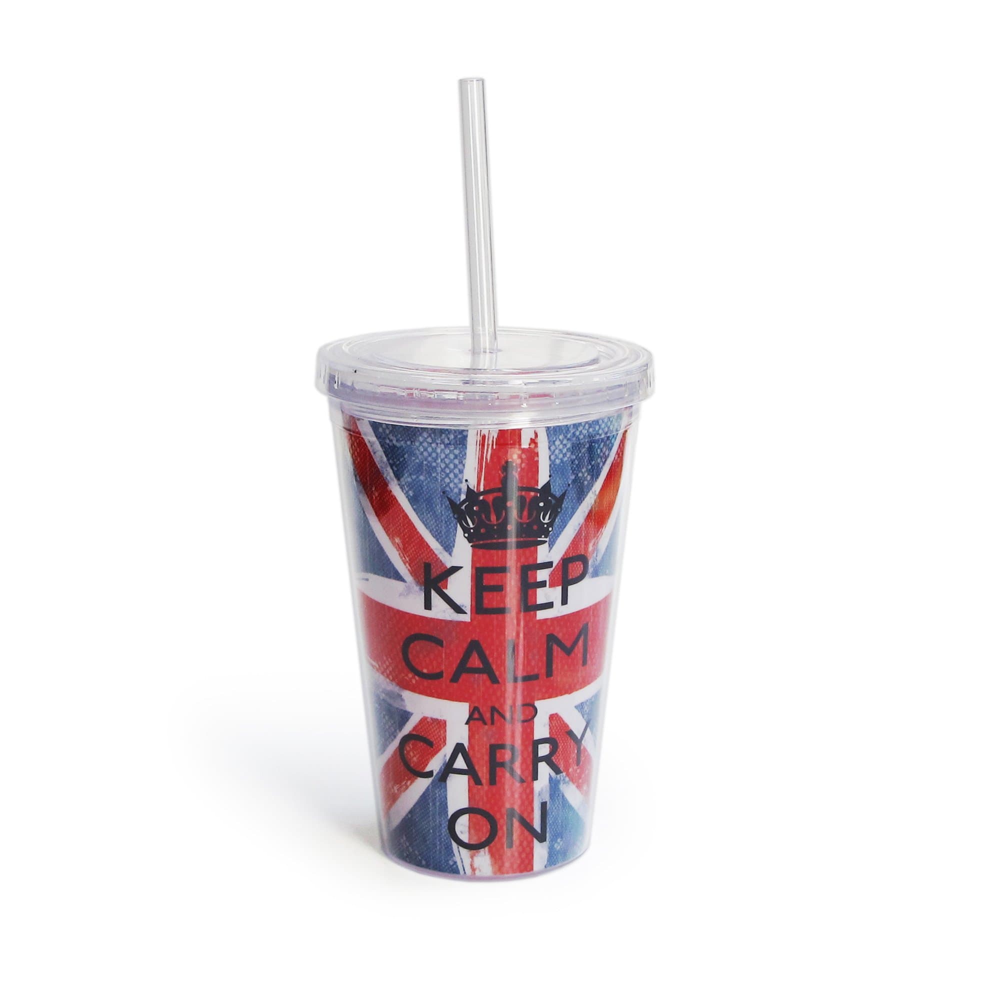 Louise Carey Sippy Cup with Straw, Keep Calm