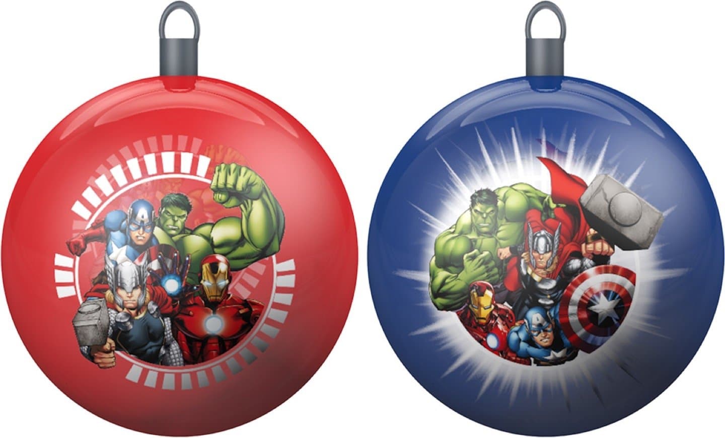 Star Marvel Avengers Art. Code- 44095, Christmas Balls Set of 2 Pieces