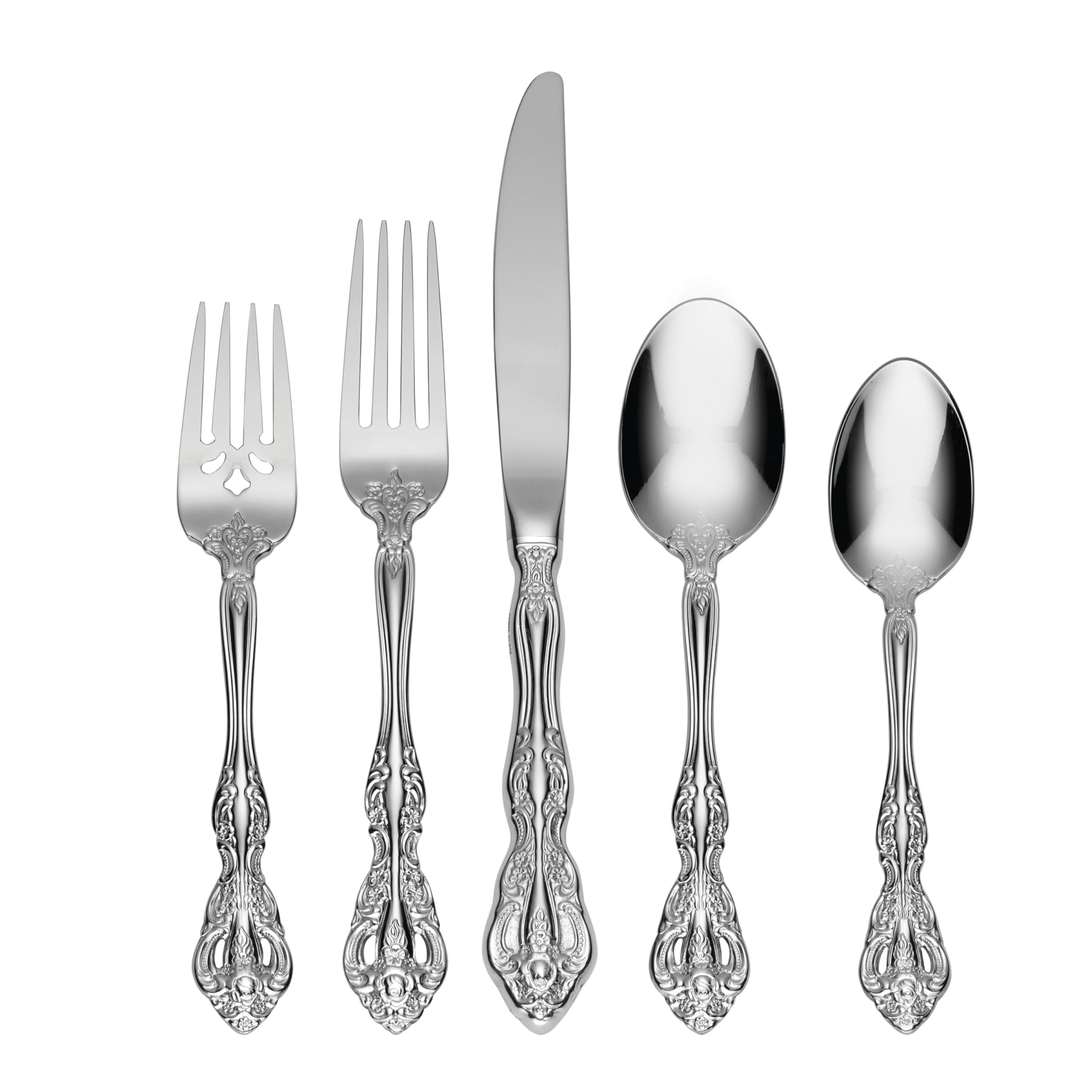 Oneida 2765045AL20 Michelangelo 45 Piece Fine Flatware Set, Service For 8