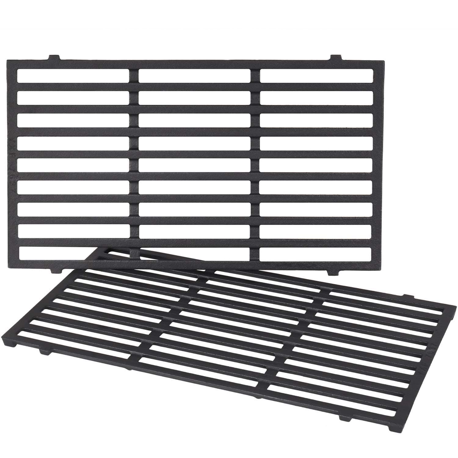 X HomeReplacement Grill Grates Replacement for Weber Spirit E-210 S-210, Spirit 200 Series (Front-mounted Control) Gas Grill Replacement Parts, Cast Iron, 17.5 x 10.2 Inch, 2-Pack