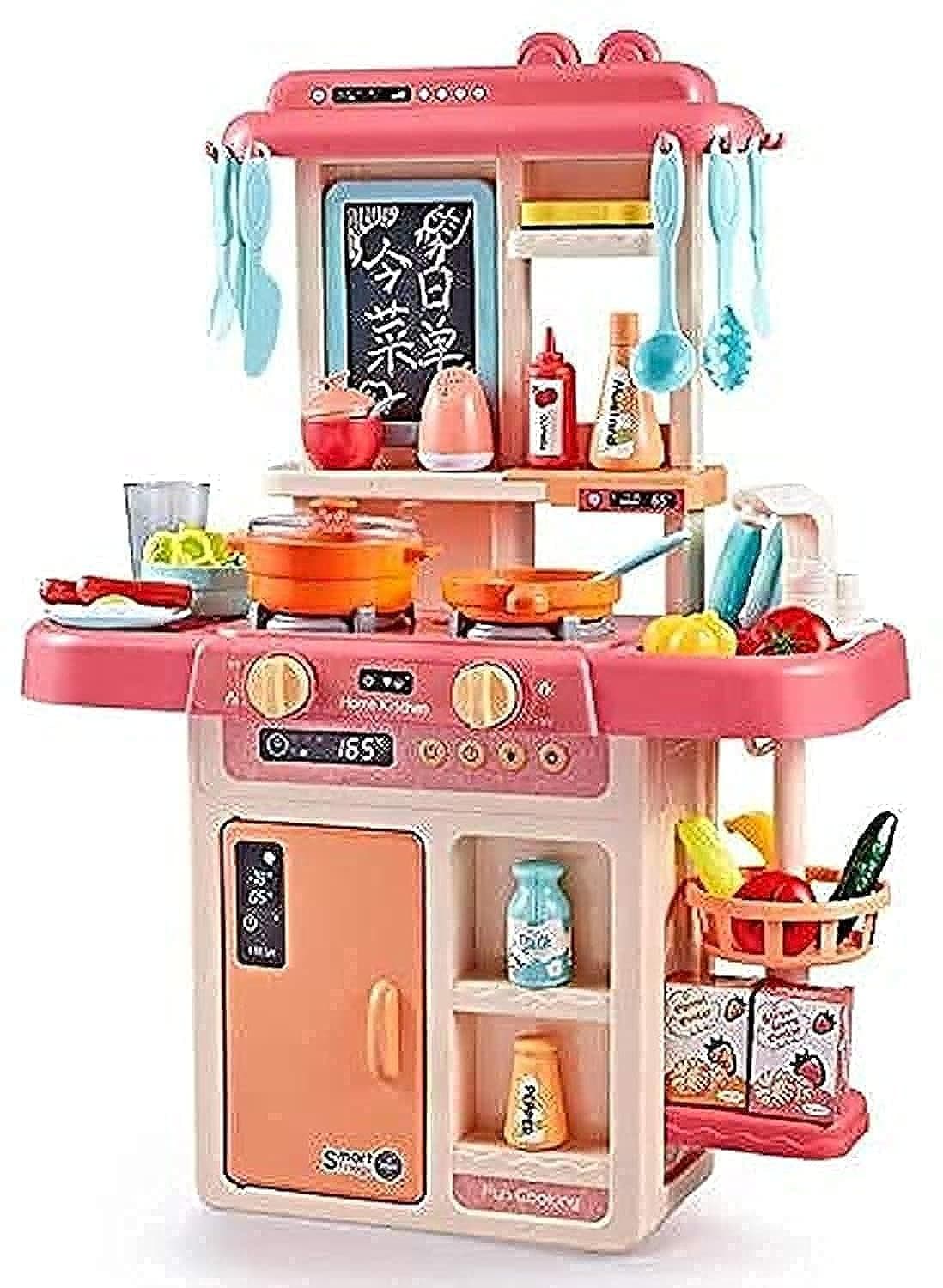 Lenosed Kitchen Playset, Accessories Sets Real Sounds & Light