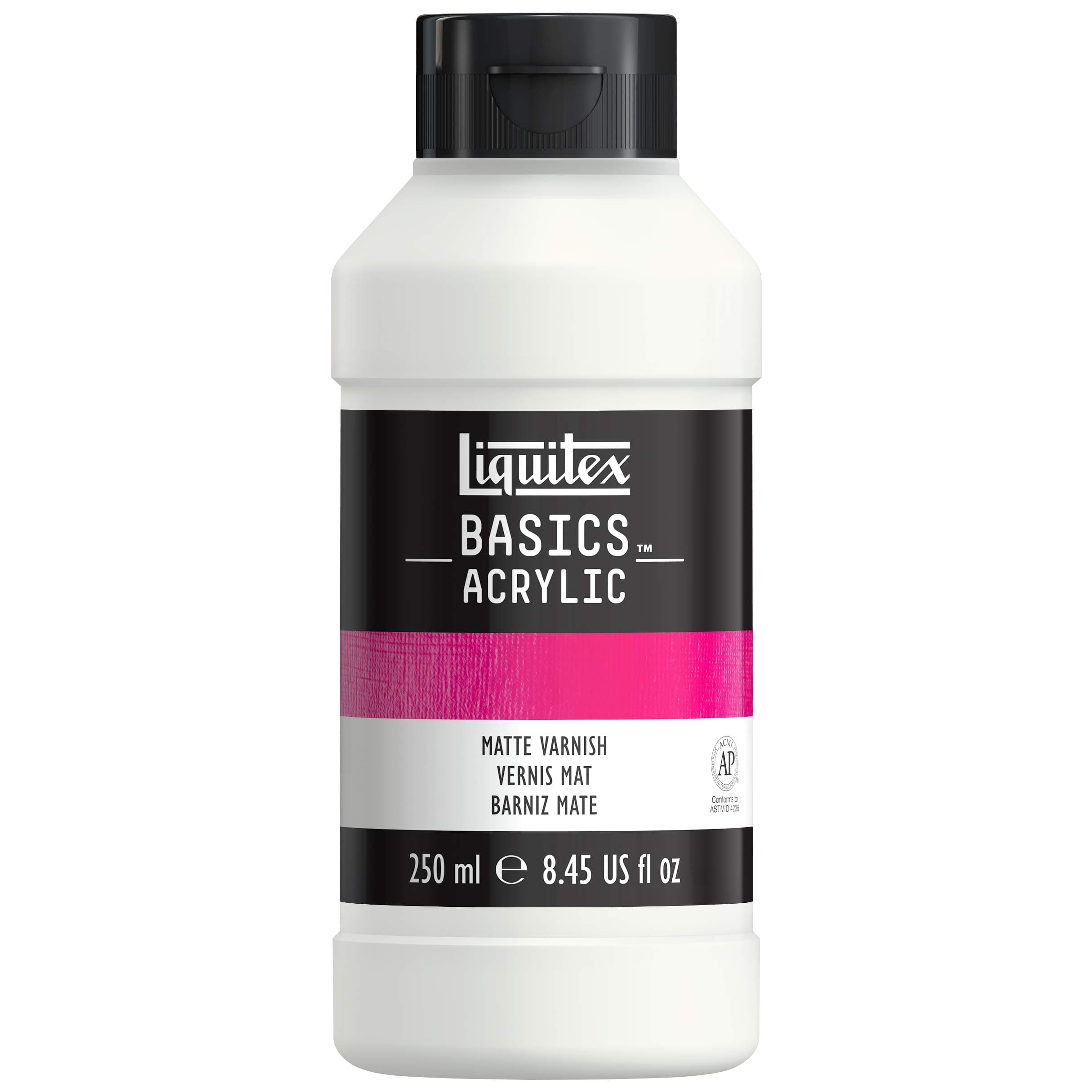 Liquitex BASICS Matte Varnish, 250ml (8.4oz) Bottle