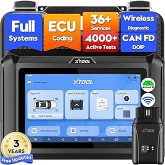 D7W Wireless OBD2 Scanner Diagnostic Tool 2026 AI-Assisted Bidirectional Scan Tool Upgraded of D7/D7S/D7BT, ECU C0ding, 39+ Resets, CAN FD & DoIP, All System Scanner for Car, 3-Yr Update