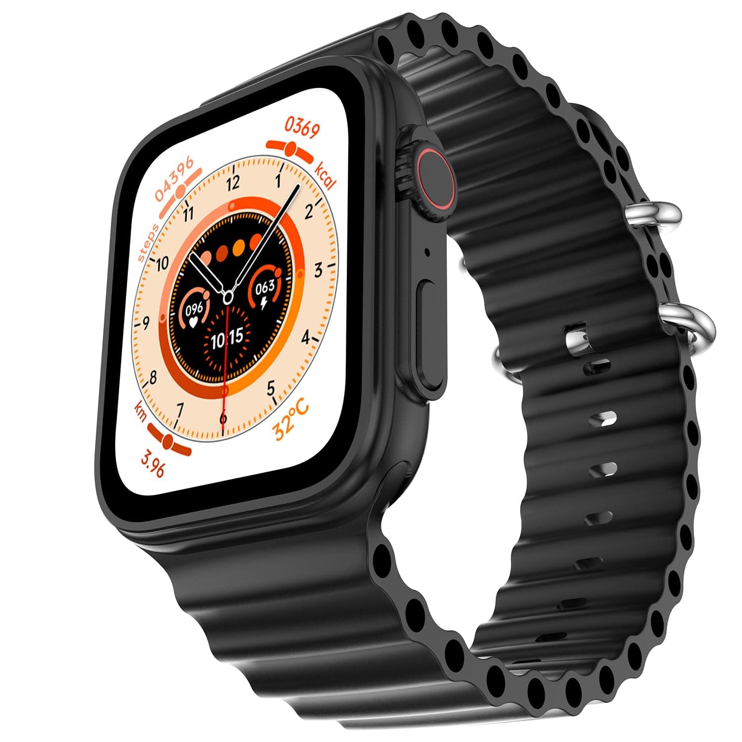 Fire-Boltt Gladiator Pro 1.78" AMOLED Always On Display, 500 NITS Brightness, 123 Sports Modes, Bluetooth Calling, 360° Health Monitoring, Voice Assistant (Black)