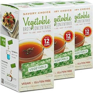 Liquid Reduced Sodium Vegetable Broth Concentrate, 4.2 Ounce Box pack of 4