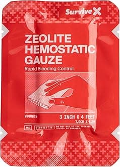 Hemostatic Gauze - Quick Blood Clotting Gauze for Wounds - Trauma Kit Hemostatic Dressing - 3 in x 4 FT - 1 PC