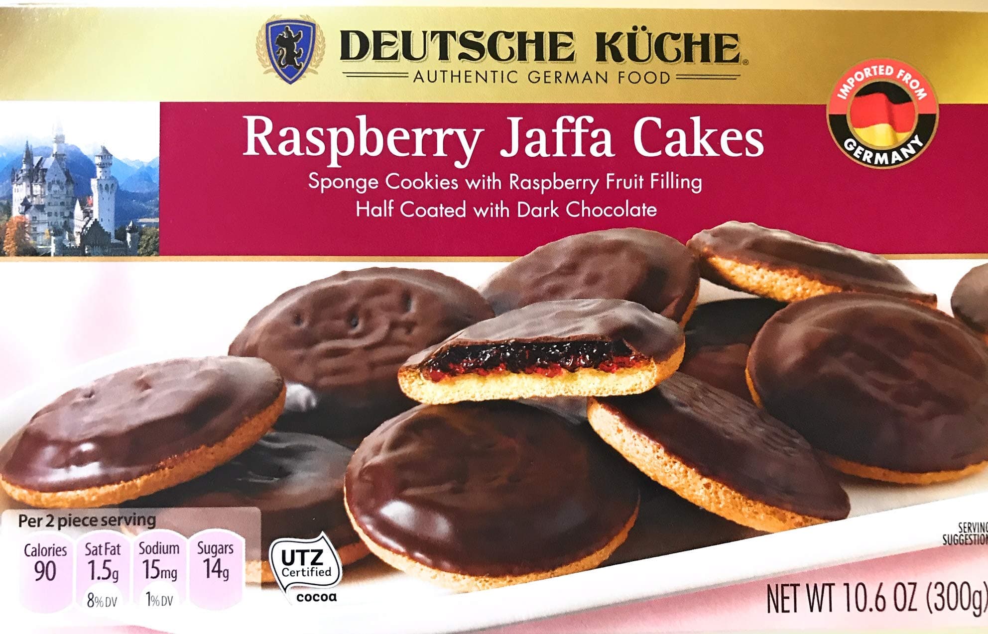 Deutsche Kuche Raspberry Jaffa Cakes 10.6 oz