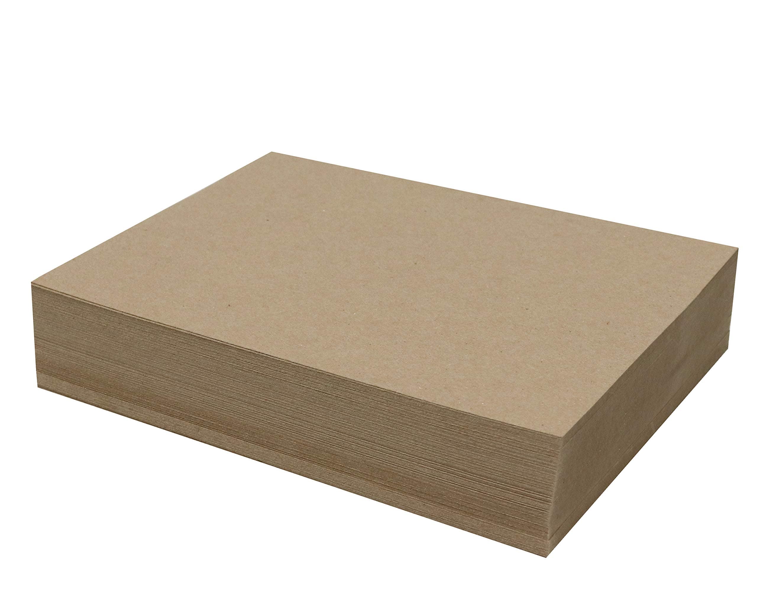 100 Chipboard Sheets 9 x 12 inch - 22pt (Point) Light Weight Brown Kraft Cardboard for Scrapbooking & Picture Frame Backing (.022 Caliper Thick) Paper Board | MagicWater Supply